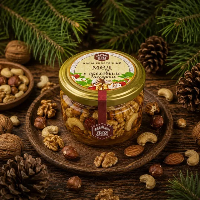 Ореховое ассорти в меду · 300 г
