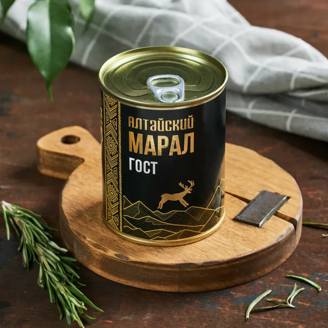 Мясо тушено Алтайский Марал · 338 г