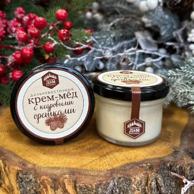 Крем-мед Дальневосточный с кедровым орехом · 125 г