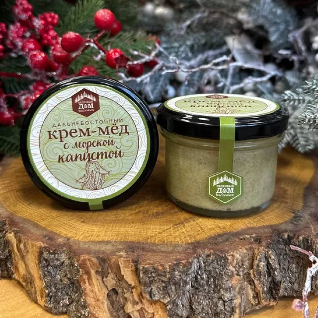 Крем-мед Дальневосточный с морской капустой · 125 г