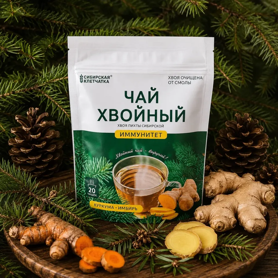 Чай Хвойный с Имбирем
