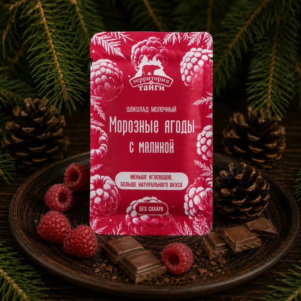 Шоколад молочный с Малиной