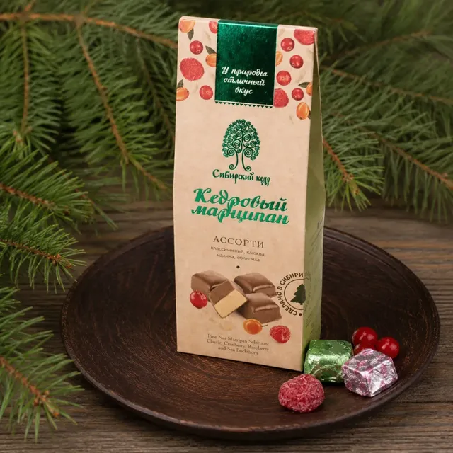 Кедровый марципан ассорти вкусов · 70 г
