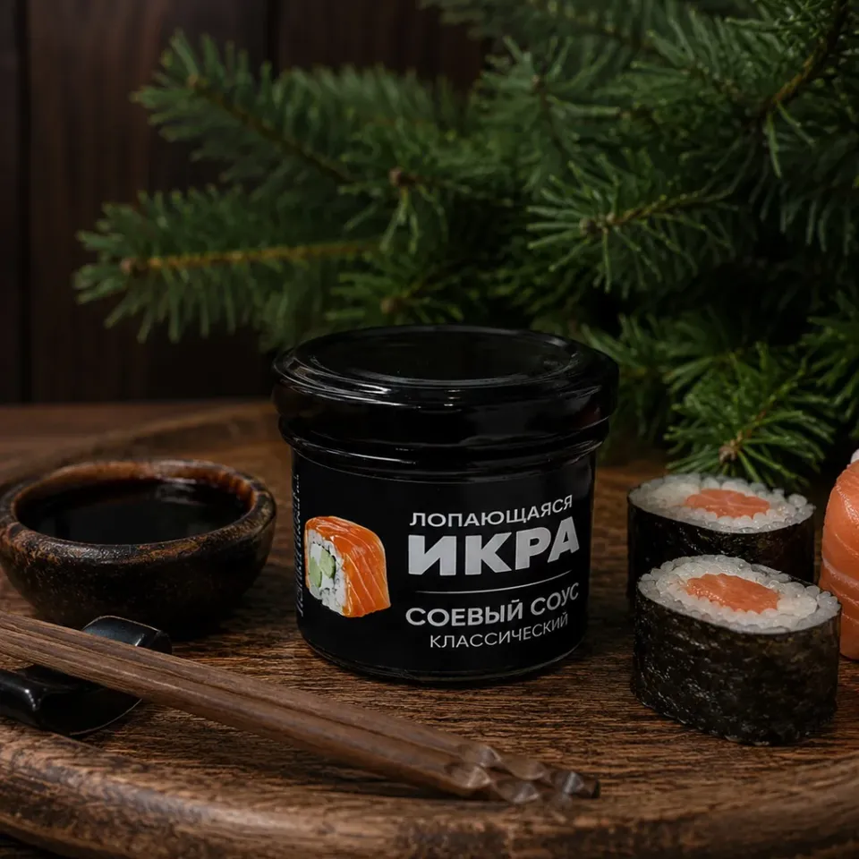 Лопающаяся икра Соевый соус