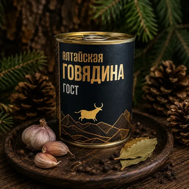 Тушенка Алтайская Говядина · 338 г