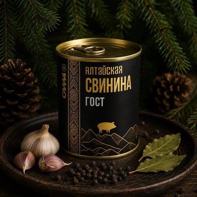 Тушенка Алтайская Свинина · 338 г
