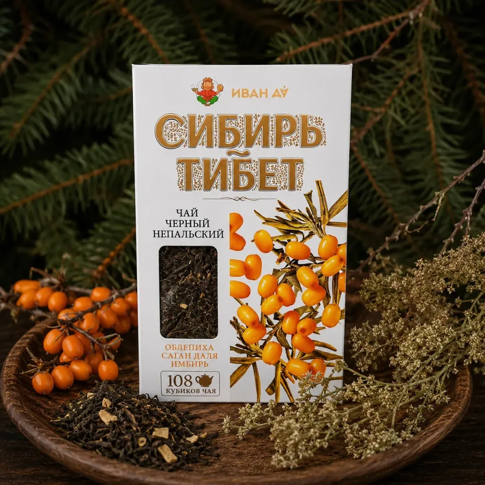 “Сибирь Тибет” чай черный непальский с сибирской облепихой